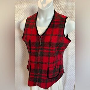 Woolrich Plaid Vest Size M
